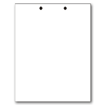 8-1/2"x11" 2 Holes on Top