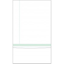 8-1/2” x 14” Blank Letter Size Form-N-Envelope, Detached w/ Tear off strip 