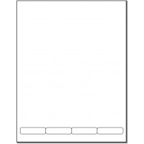 Integrated Lab Label Form 4 Labels 2 x 1/2"