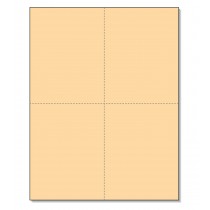 8-1/2 x11  Laser Cards  4 Up - Buff