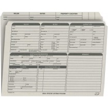 Real Estate Folder Right Panel List Letter Size, Gray