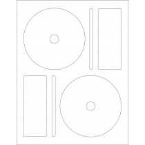 8-1/2 x 11  CD/DVD Label 2 per Page