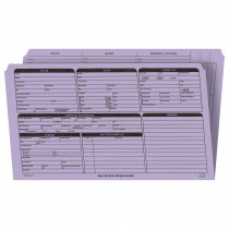 Real Estate Folder, Right Panel List, Legal Size, Lavender