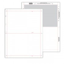 8 1/2" x 11" Pressure Seal Form, Multi-Purpose Blank Face, V Fold.