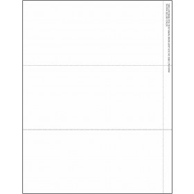 2025 3-Up Blank Laser W-2, Horizontal Format