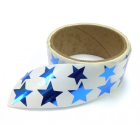 Metallic Foil Star Stickers, Blue