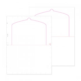 8 1/2" x 11" Pressure Seal Form, Multi-Purpose Blank Face, V Fold Flip Tab.