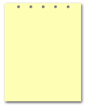 Canary Paper With 5 Holes on Top