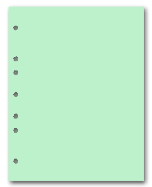 Green Paper 5 Holes on Left