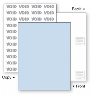 Security Paper,1 Part, Blue