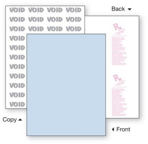 Security Paper,1 Part, Blue