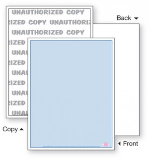 Security Paper,1 Part, Blue