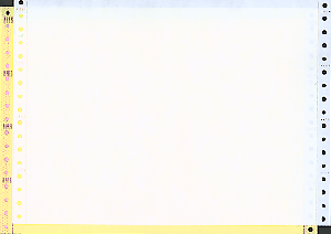 9-1/2 x 7" Continuous Paper, Color, 2 Part, Side Perfs