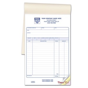 5-1/2 x 8-1/2'' Retail Sales Book, Classic Design