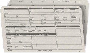 Real Estate Folder, Right Panel List, Legal Size, Gray