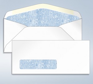  Blank Tinted Envelope,w/window, #9, 3 7/8 x 8 7/8
