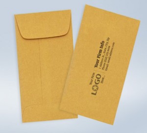 7 Coin Imprinted Envelope Brown Kraft