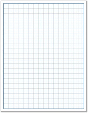 8-1/2 x 11" Quadrille Graph Paper 