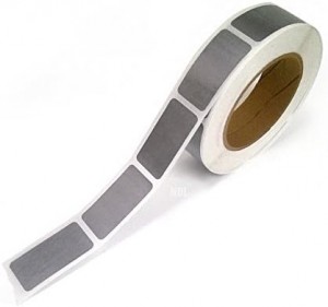 2" x 1" Silver Rectangle Scratch Off  Label Stickers