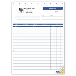 Shipping Invoice, Large,  8 1/2 X 11"