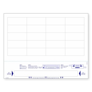 8-1/2" x 11" Wrist Band For Adults 20 Labels