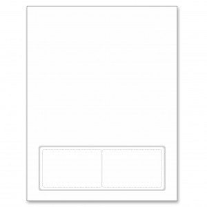 Integrated Card 10 mil polyester Duplex Printable 2 Cards on the bottom