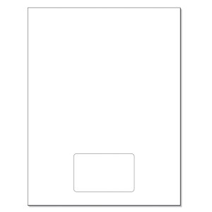 1 Integrated Card With 2 Mil Backer, 3-3/8" x 2-1/8", Center.
