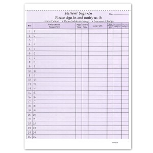 Patient Sign in Form Purple