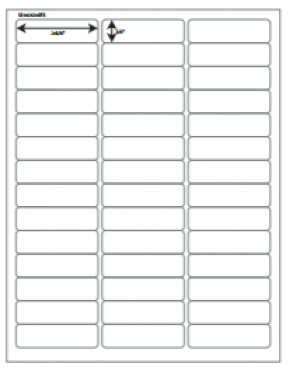 8 1/2" x 11" Sheet with 42 Labels