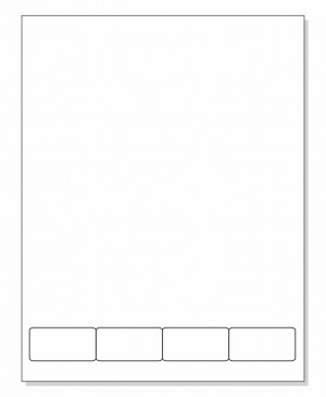 Integrated Label Form 4 Labels 2 x 1