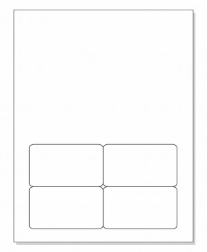 Integrated Label Form 4 Labels 3.5 x 2