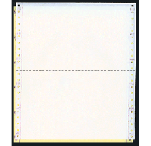9-1/2 x 5-1/2" Continuous Paper, Color, 2 Part, Side Perfs